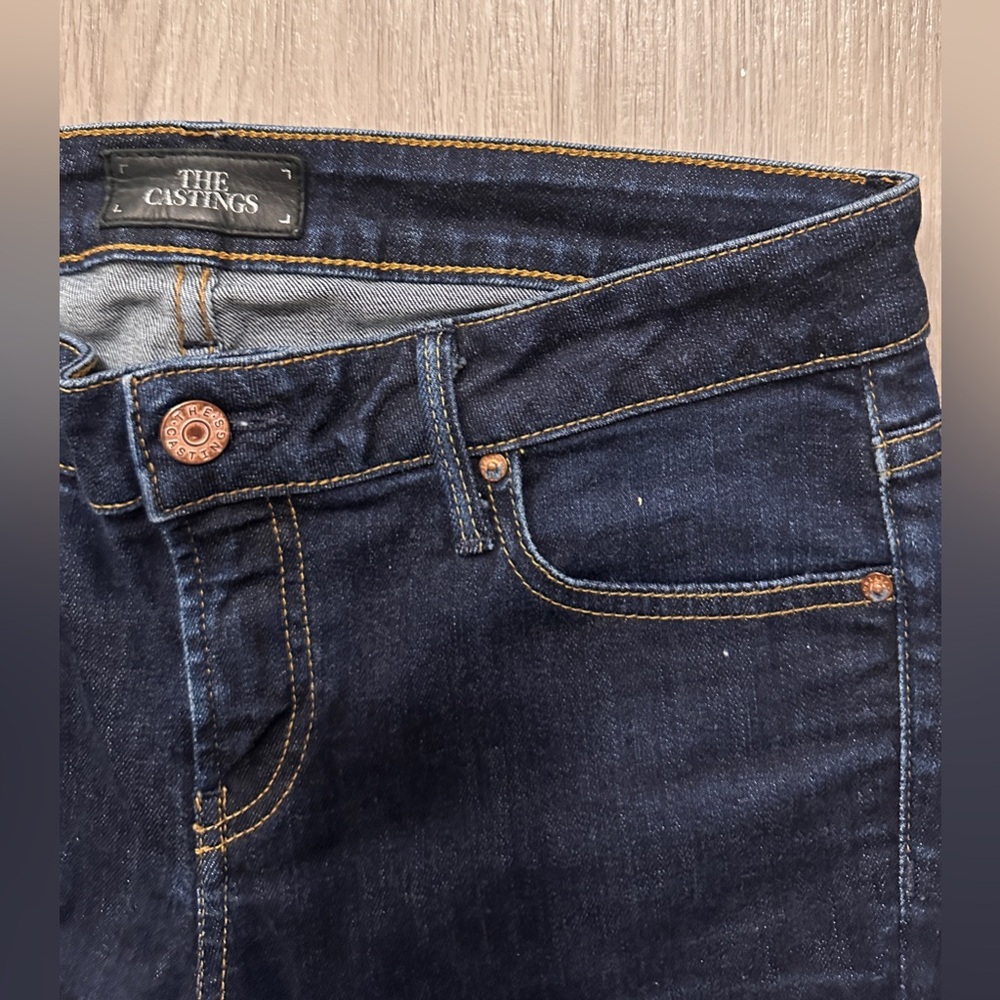 The Castings Midrise Skinny Dark Wash Jeans
